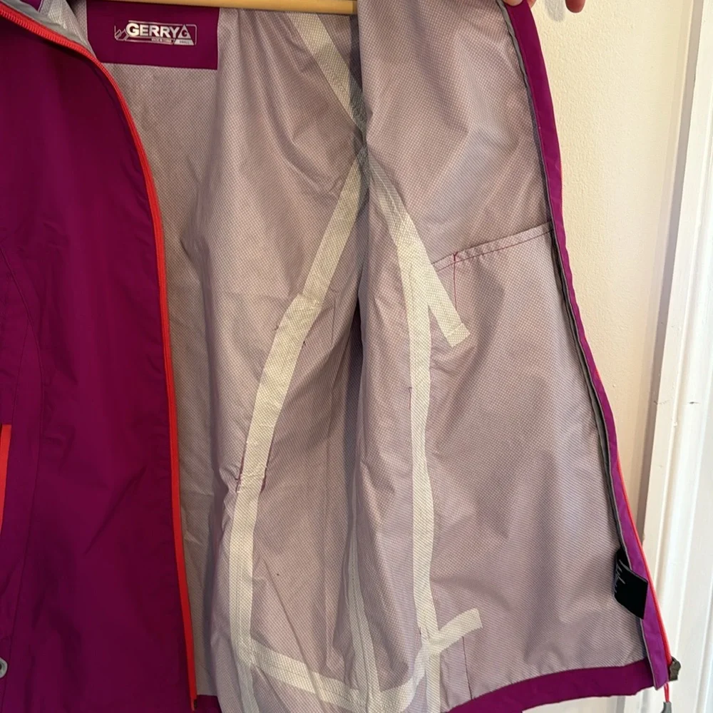GERRY Womens Purple Pink Magenta Rain Jacket Lightweight Waterproof Size SMALL - Picture 6 of 9